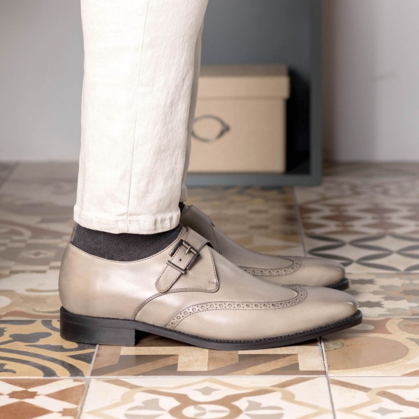 double monk strap shoes