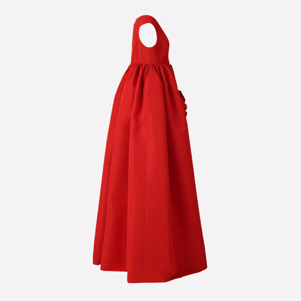 Greta Constantine Red Amirage Empire Gown