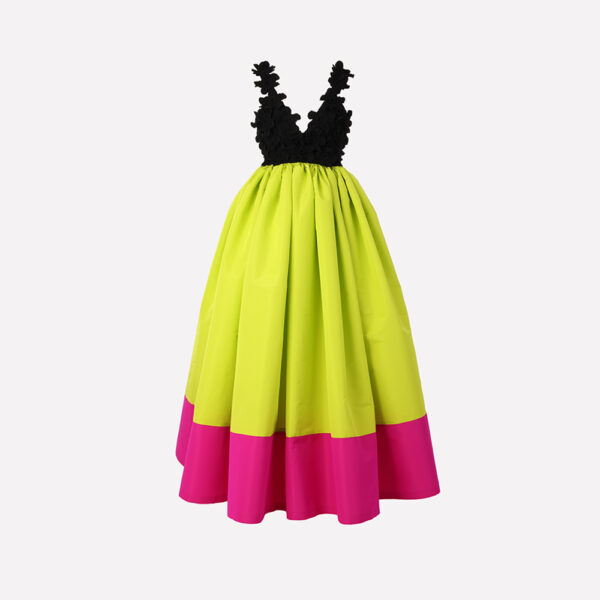 Greta Constantine Green La Moine Neon Gown