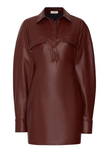 Lapointe Faux Leather Mini Dress