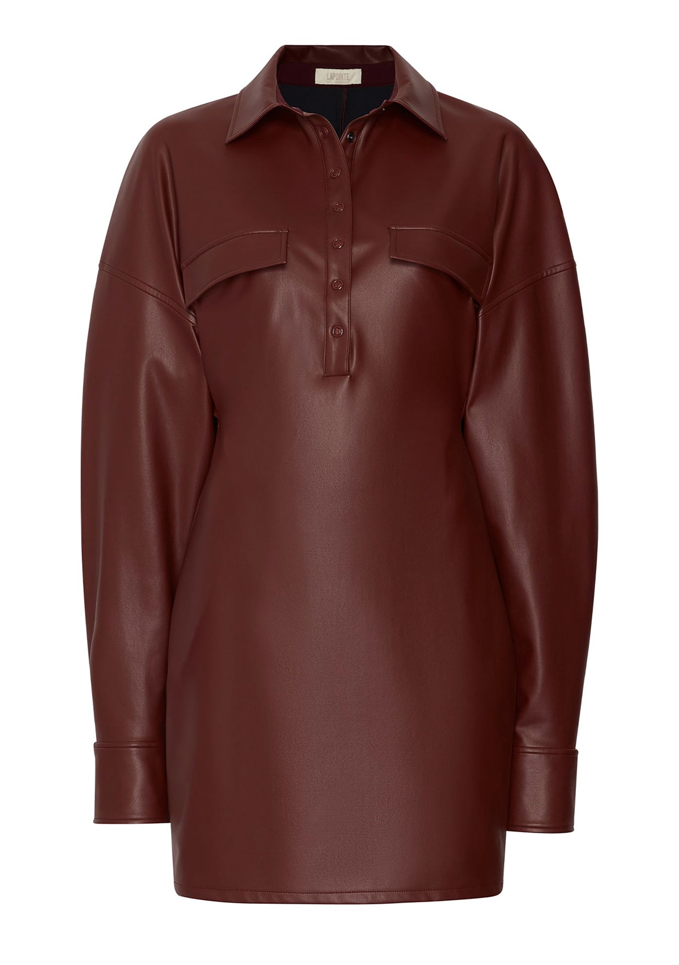 Lapointe Faux Leather Mini Dress