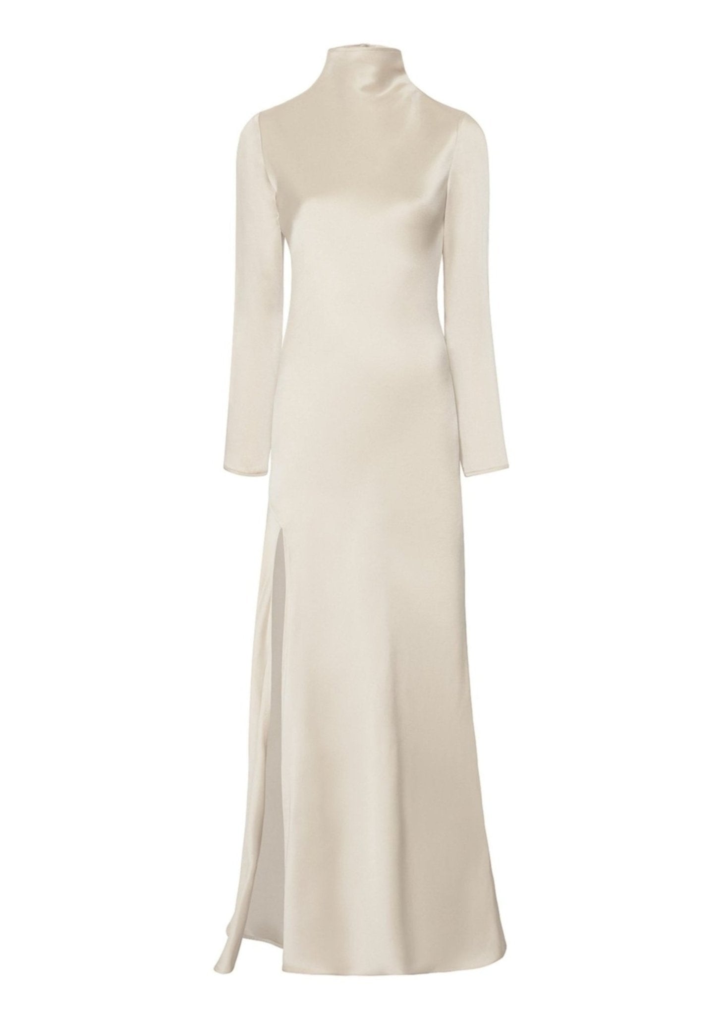 Lapointe Satin Bias Dress With Slit
