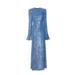Lapointe Sequin Flare Sleeve Dress