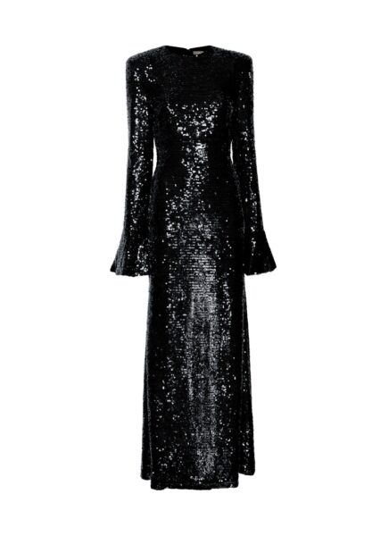 Lapointe Sequin Flare Sleeve Dress