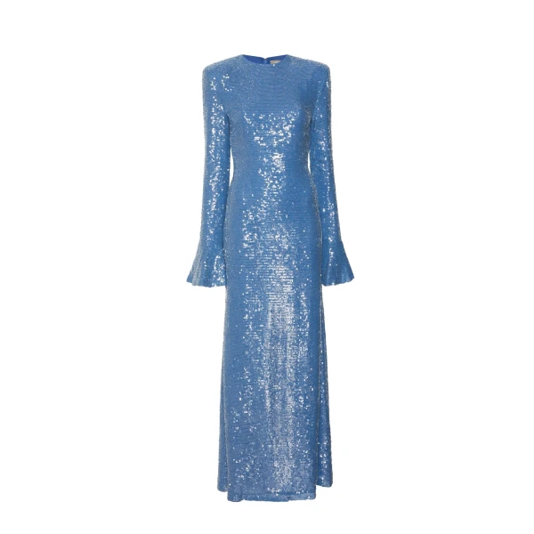 Lapointe Sequin Flare Sleeve Dress