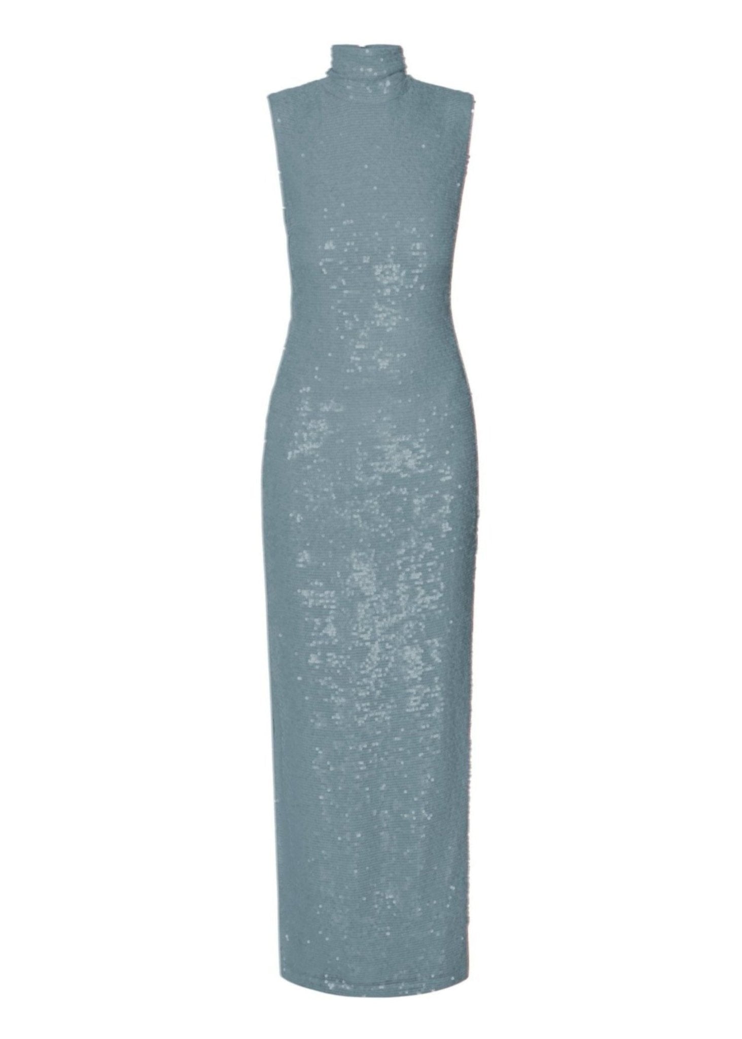 Lapointe Sequin High Neck Sleeveless Dress