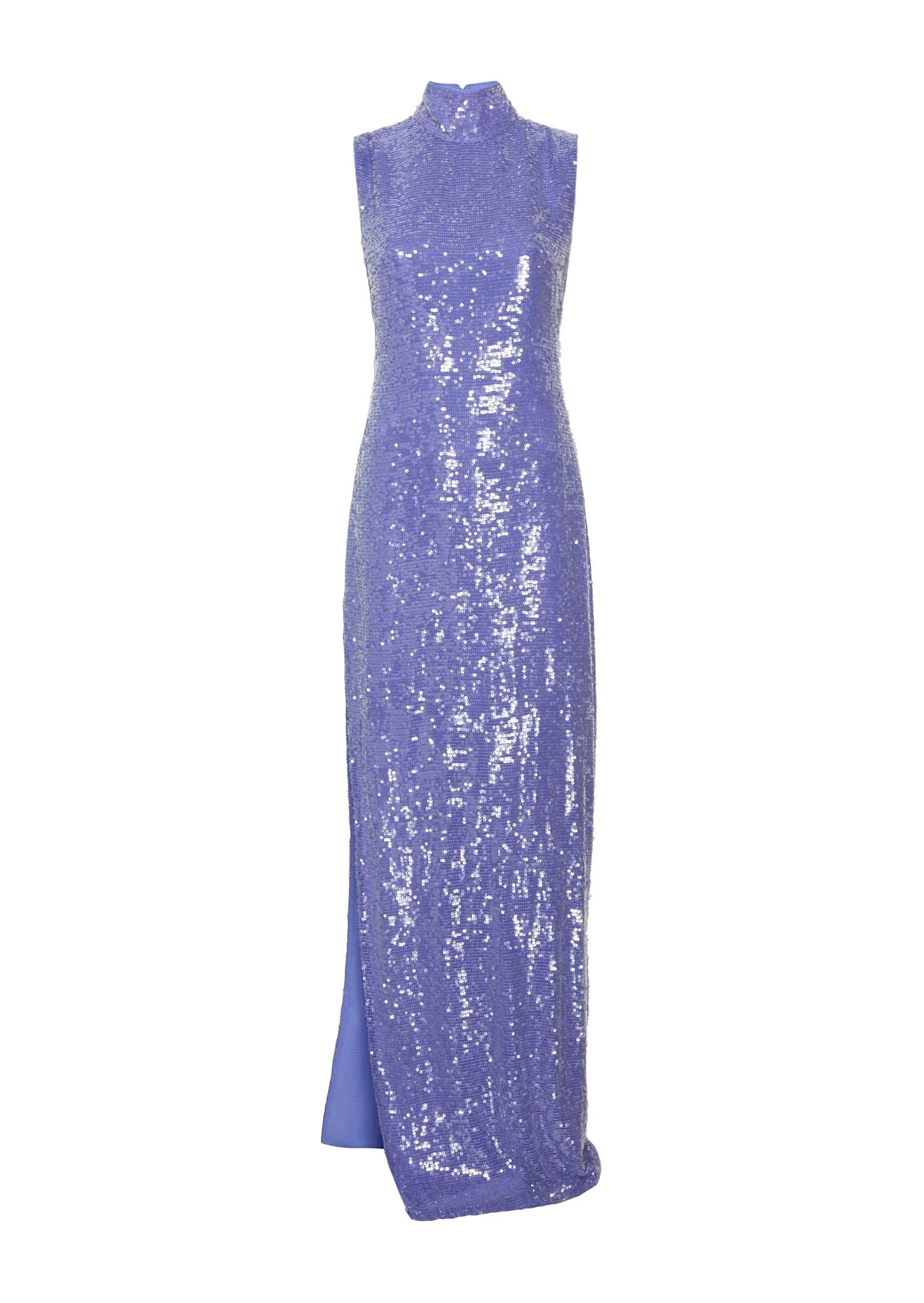 Lapointe-Sequin-High-Neck-Sleeveless-Gown Lapointe Sequin High Neck Sleeveless Gown