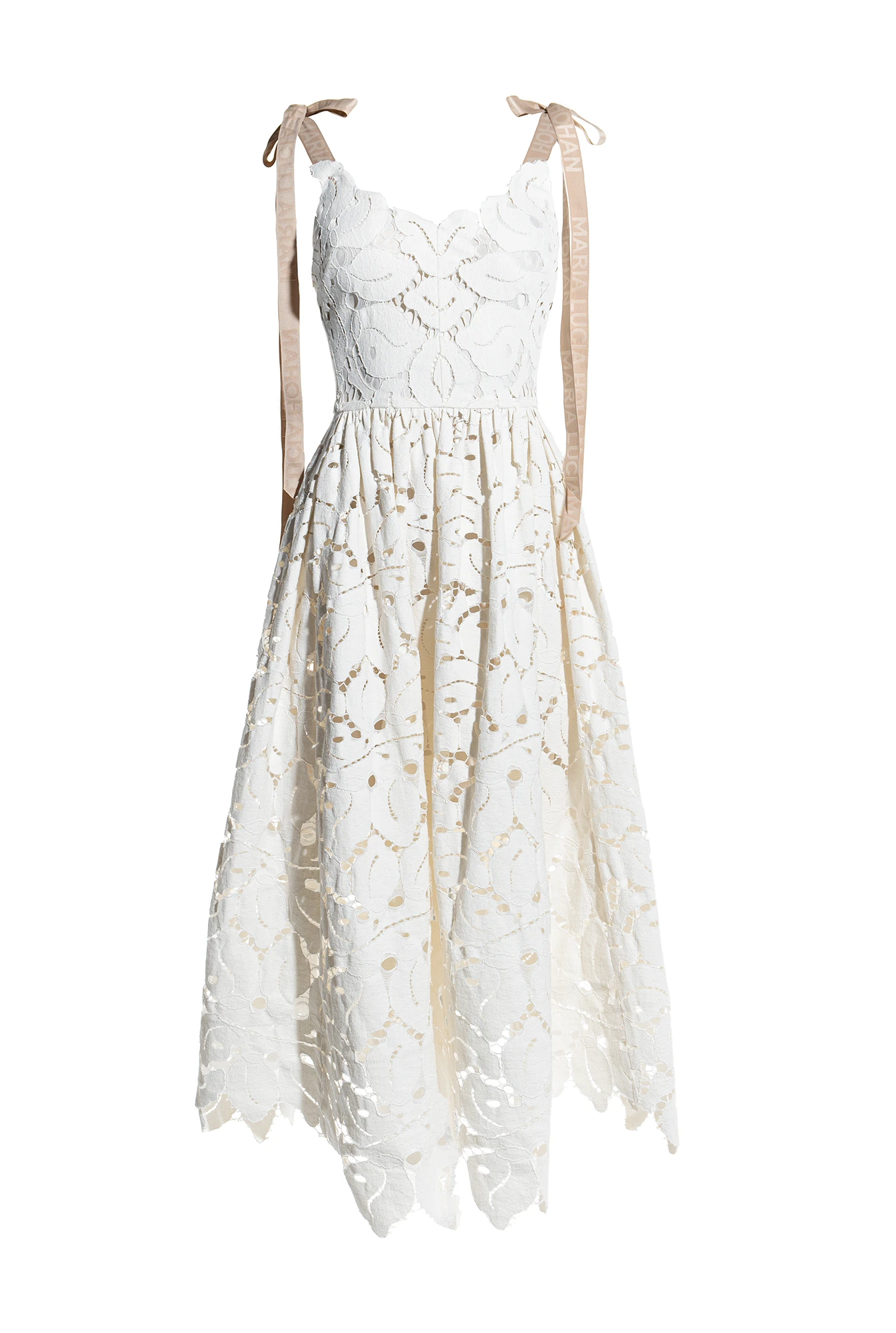 Maria-Lucia-Hohan-Akia-Floral-Motifs-Ivpry-Midi-Dress Maria Lucia Hohan gown