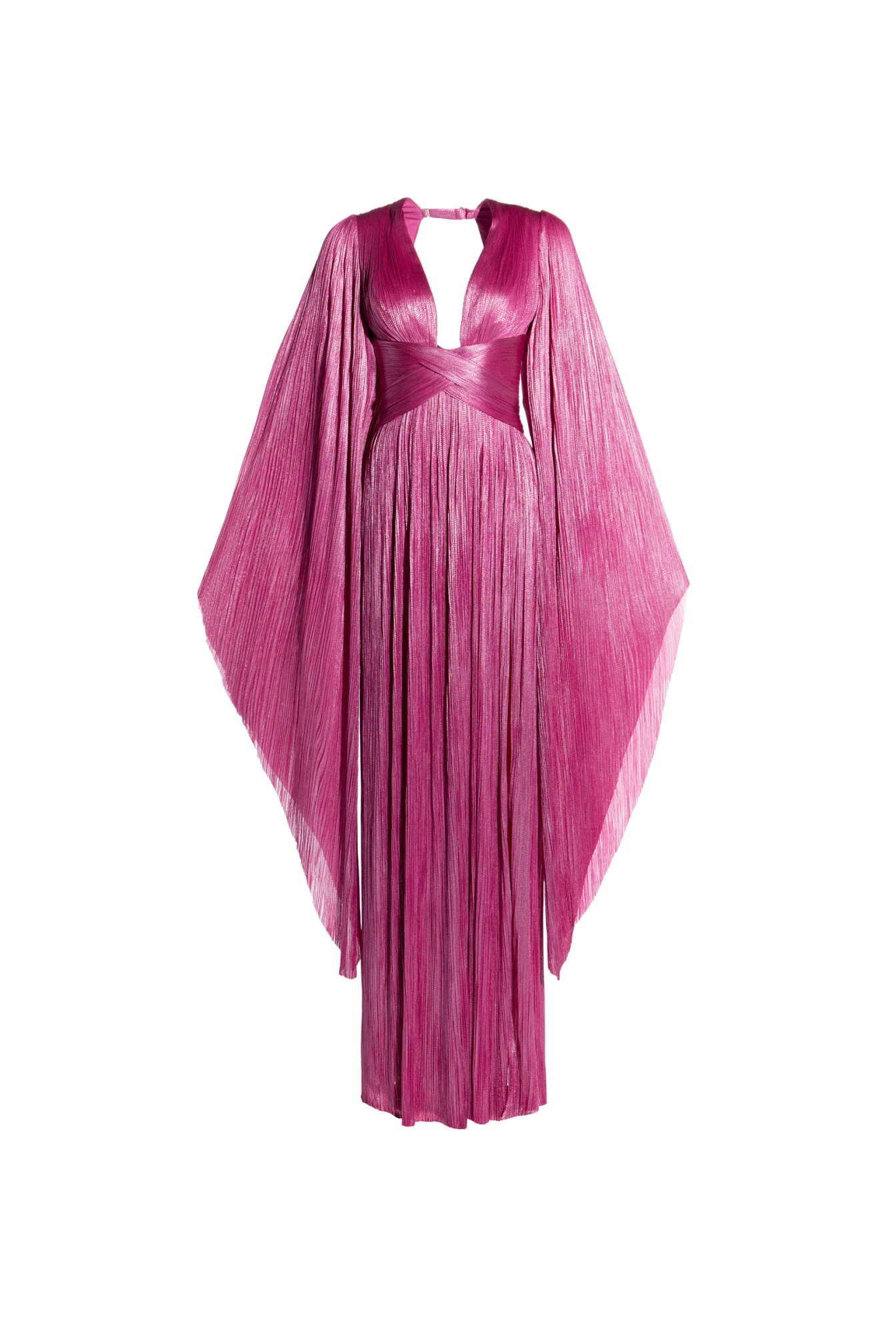 Maria-Lucia-Hohan-Crystal-Flared-Sleeves-Column-Maxi-Dress Maria Lucia Hohan gown