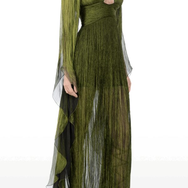 Maria Lucia Hohan Ellie Plunge-Neck Gown