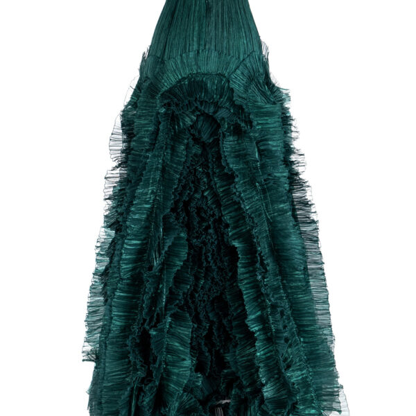 Maria Lucia Hohan Frances Green Ruffle Silk Gown