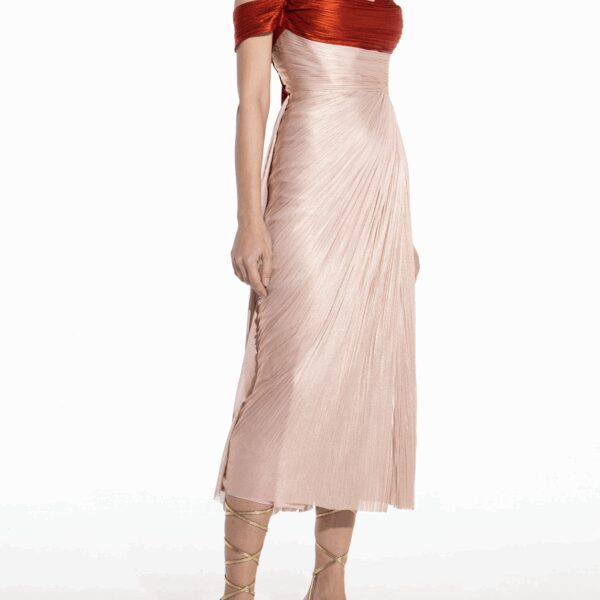 Maria Lucia Hohan Izabella Two-Tone Midi Dress
