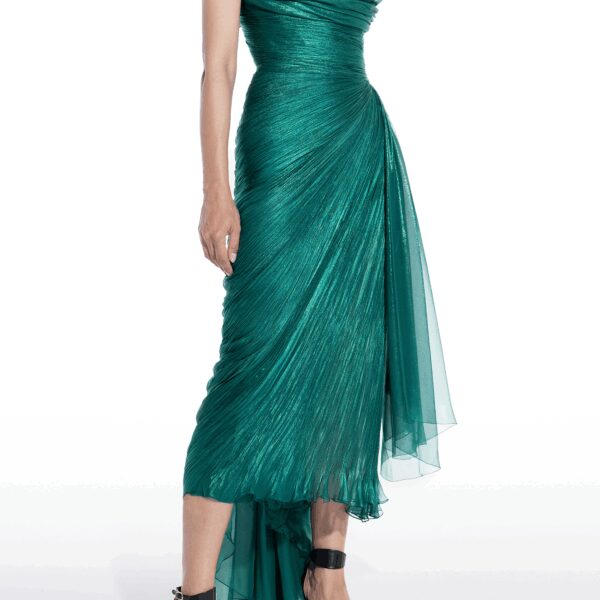 Maria Lucia Hohan Luise Symmetrically Draped Midi Dress