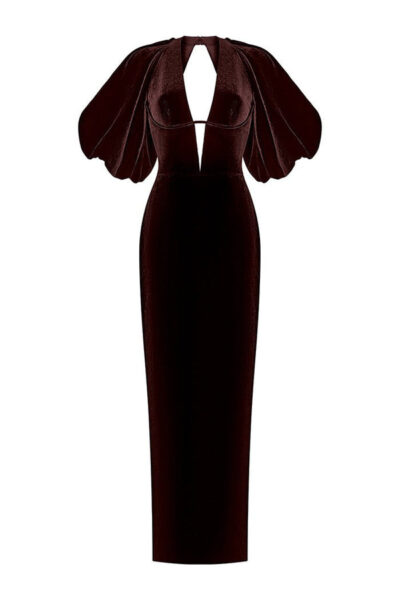 Rasario Cropped Feather-Trimmed Crepe Top