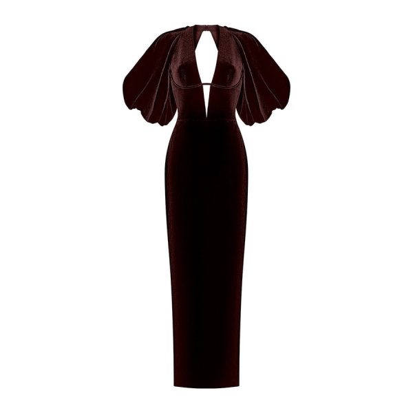 Rasario Cropped Feather-Trimmed Crepe Top