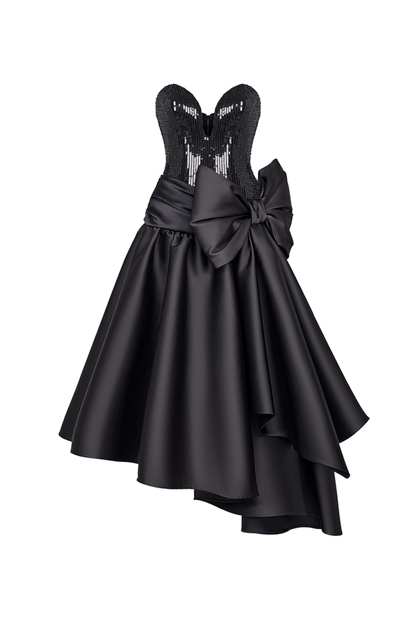 Rasario Sequined Corset Maxi Dress
