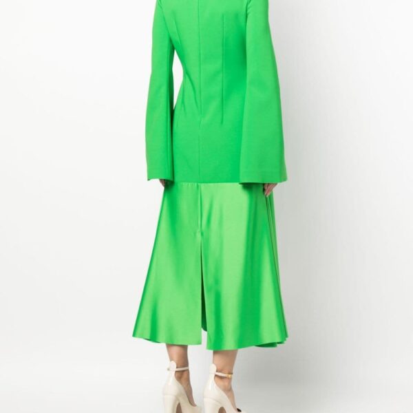 Solace London Green Gaia flared midi dress