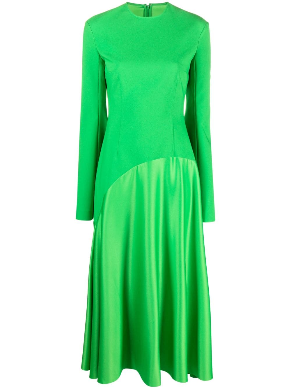 Solace London Green Gaia flared midi dress