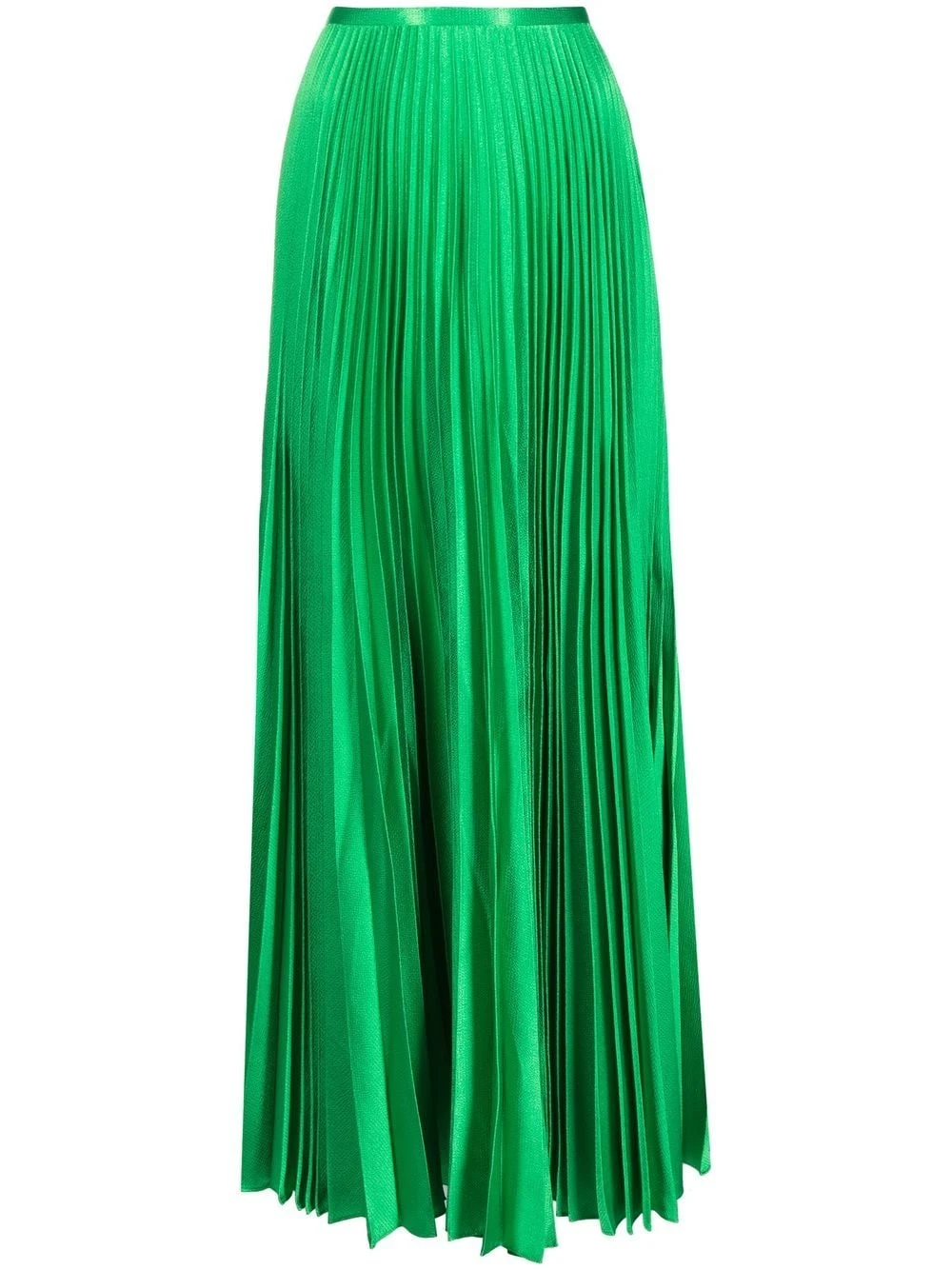 Solace-London-Henley-pleated-maxi-skirt Solace London Green Henley pleated maxi skirt