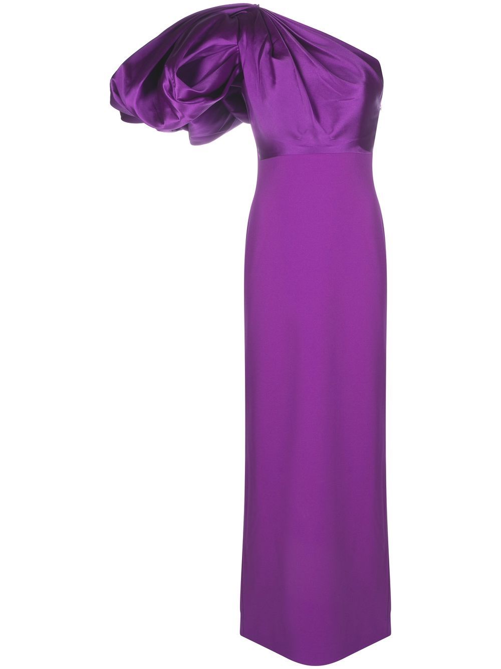 Solace London Purple Karli one-shoulder gown
