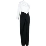 Solace-London-Lily-one-shoulder-maxi-dress Solace London Black Lily one-shoulder maxi dress