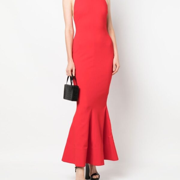 Solace London Pink Lula halterneck mermaid dress