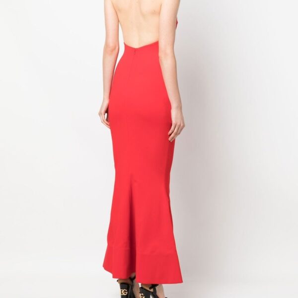 Solace London Pink Lula halterneck mermaid dress