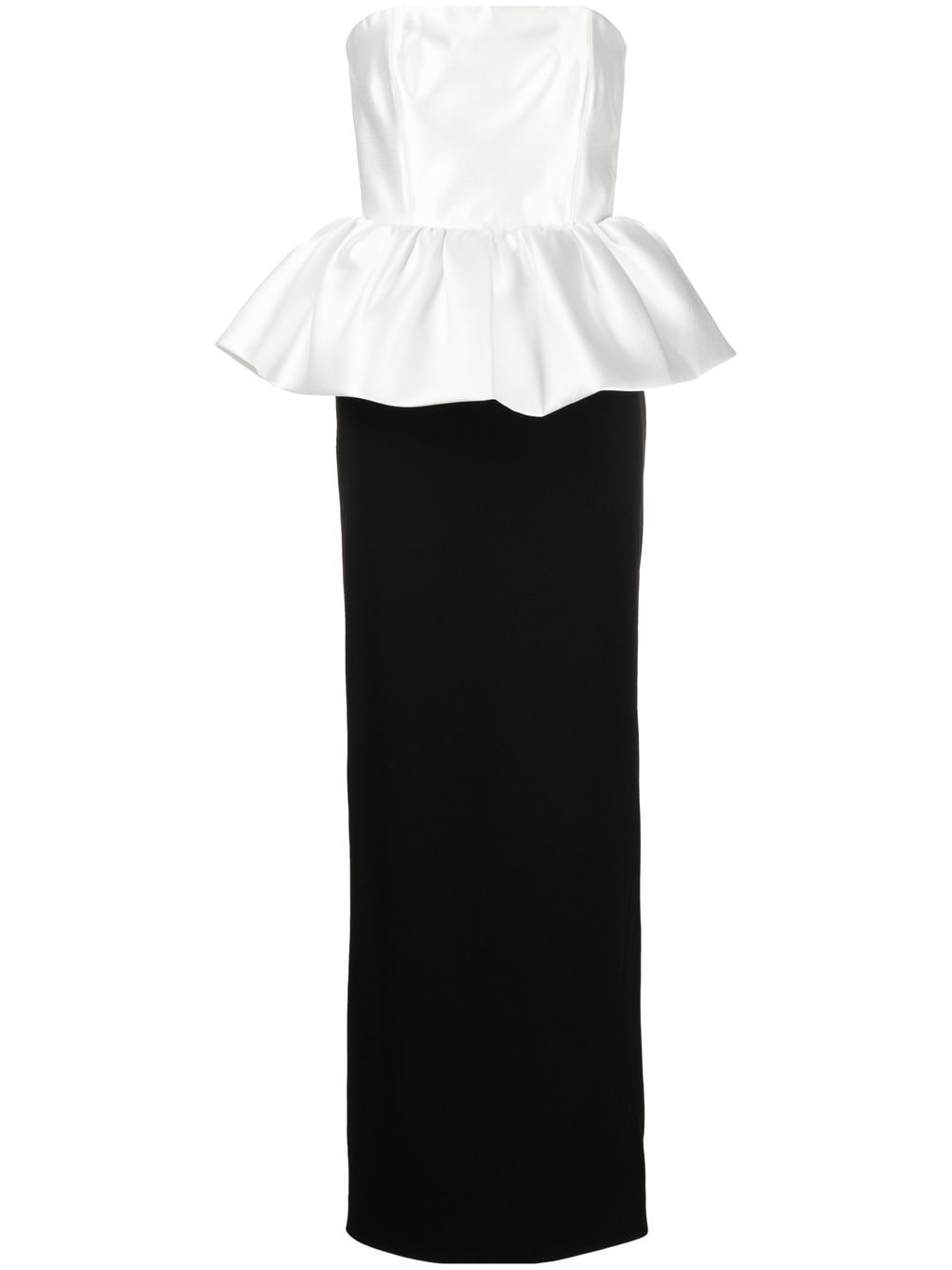 Solace London Black Maddison strapless dress
