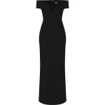 Solace London Black Marlowe off-shoulder dress