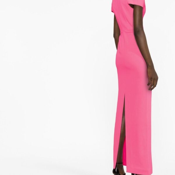 Solace London Pink Marlowe off-shoulder gown