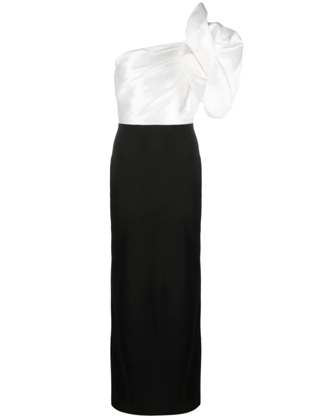 Solace-London-Selia-one-shoulder-maxi-dress Solace London Black Selia one-shoulder maxi dress