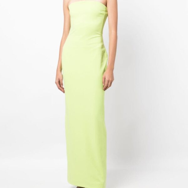 Solace London Green The Amari crêpe gown