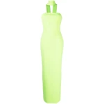 Solace-London-The-Amari-crepe-gown Solace London Green The Amari crêpe gown