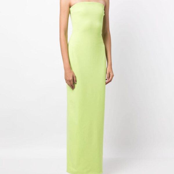 Solace London Green The Amari crêpe gown
