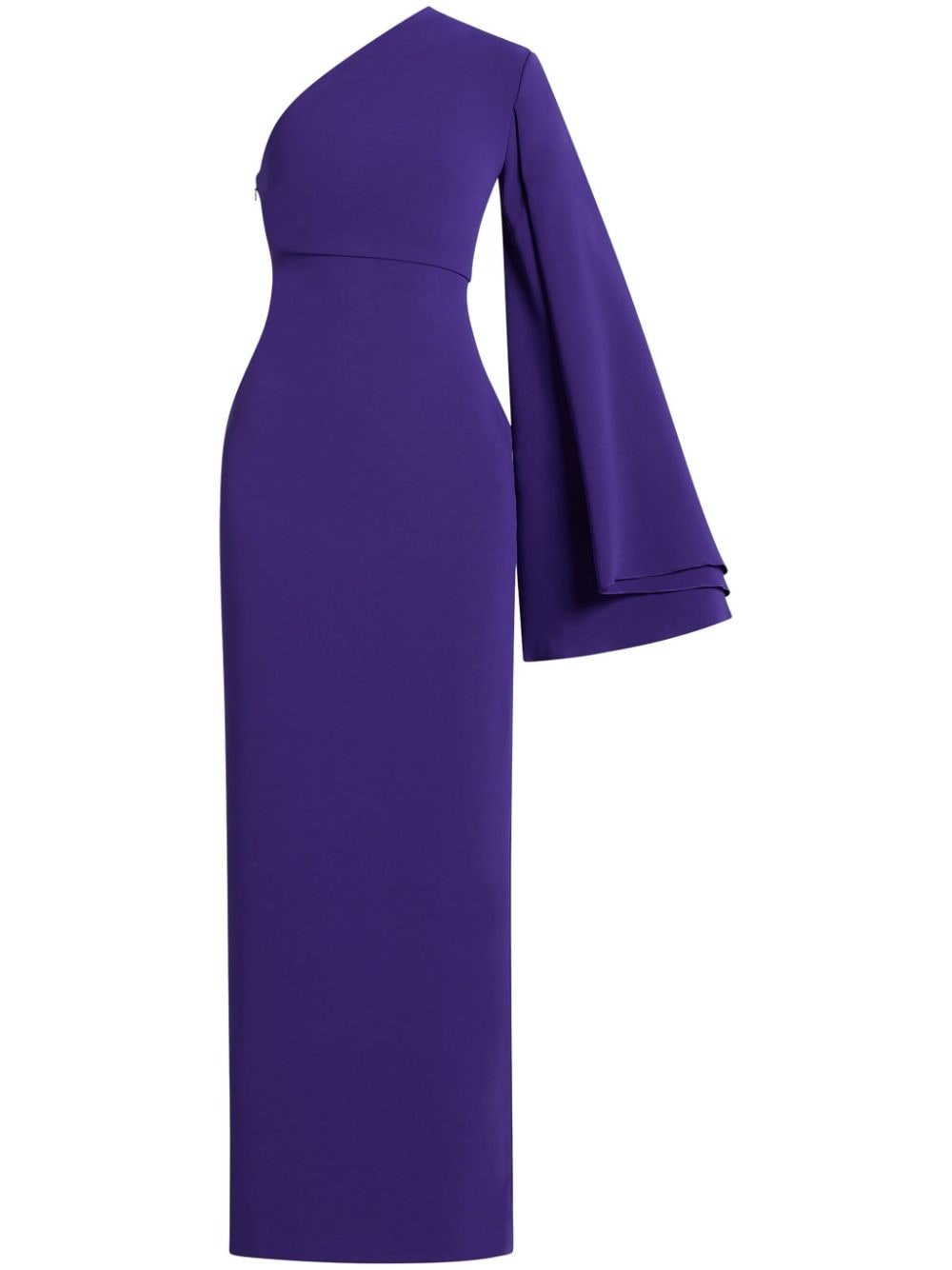 Solace London Purple The Elisa one-shoulder long dress