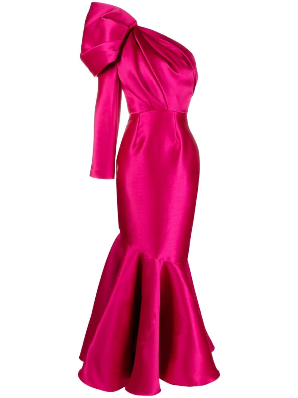 Solace-London-The-Heyam-maxi-flared-dress Solace London Pink The Heyam maxi flared dress