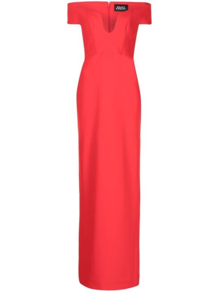 Solace London Red The Marlowe maxi dress