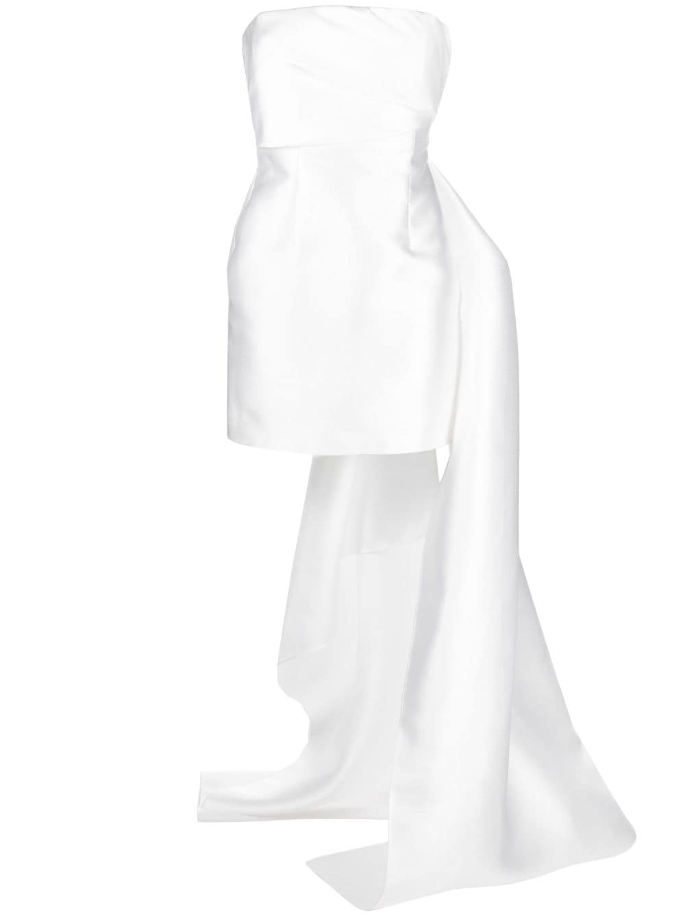 Solace London White The Meyer draped minidress