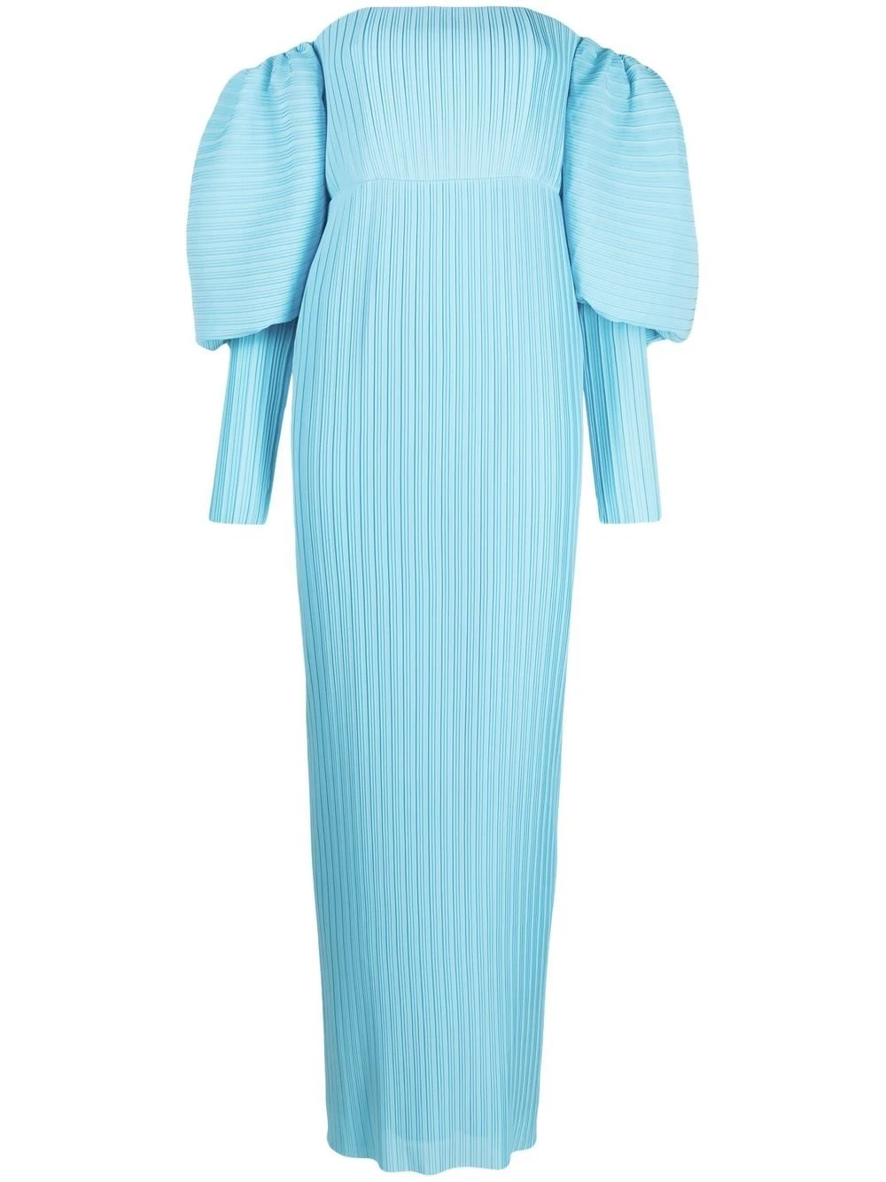 Solace-London-The-Tasmin-ribbed-maxi-dress Solace London Blue The Tasmin ribbed maxi dress