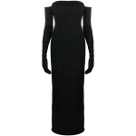 Solace-London-The-Tullia-strapless-gown Solace London Black The Tullia strapless gown
