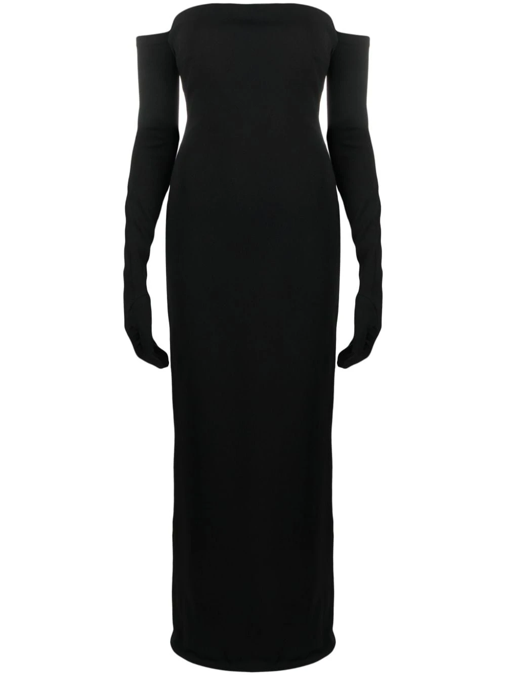 Solace-London-The-Tullia-strapless-gown Solace London Black The Tullia strapless gown