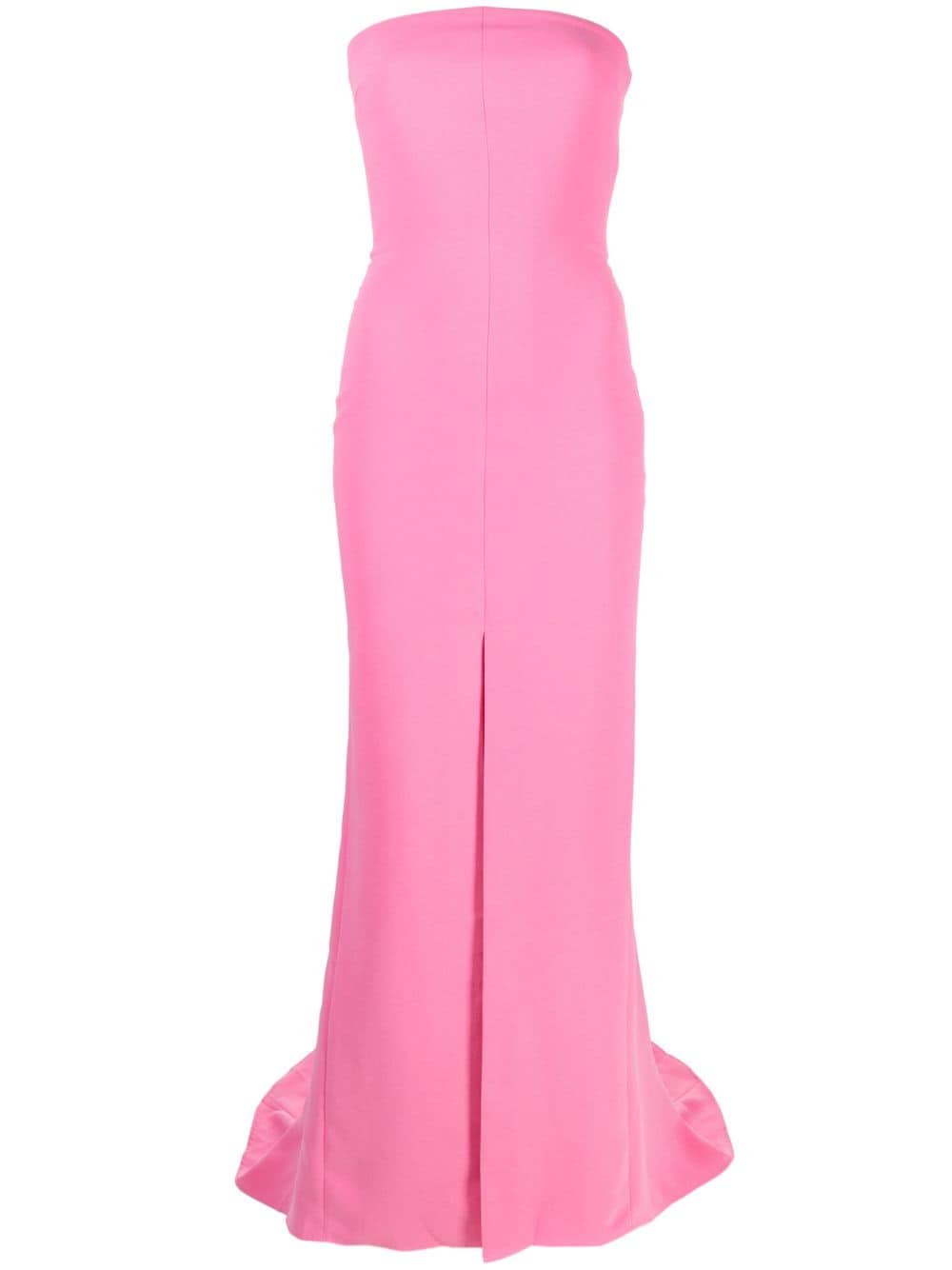 Solace London Purple The Willa strapless crêpe gown