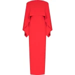 Solace London Red Yael boat neck dress