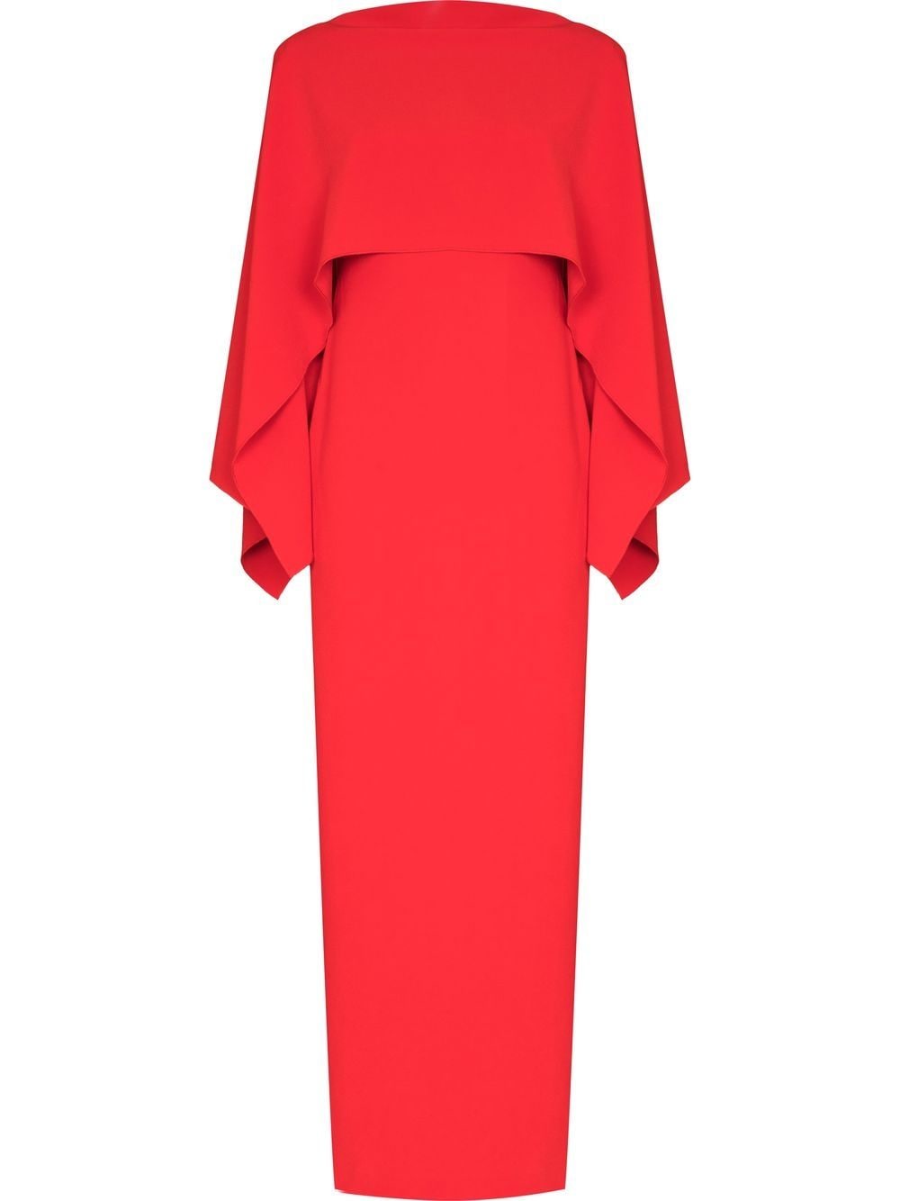 Solace London Red Yael boat neck dress