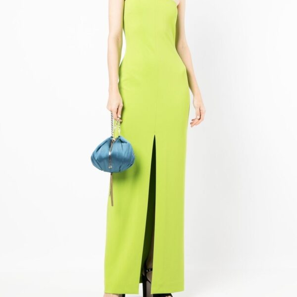 Solace London Green strapless maxi dress