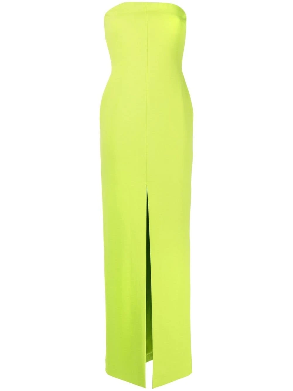 Solace-London-strapless-maxi-dress Solace London Green strapless maxi dress