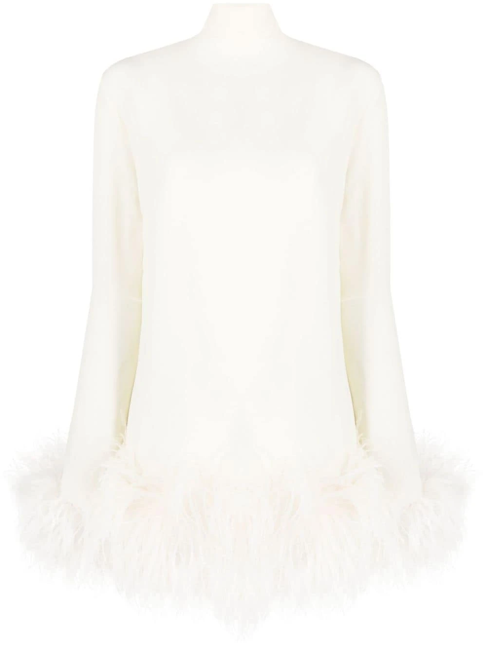Taller-Marmo-feather-trim-minidress Taller Marmo feather dress