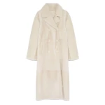 Yves Salomon Long Double Breasted Shearling Coat 566521 nobg Yves Salomon Long Double Breasted Shearling Coat 566521 nobg