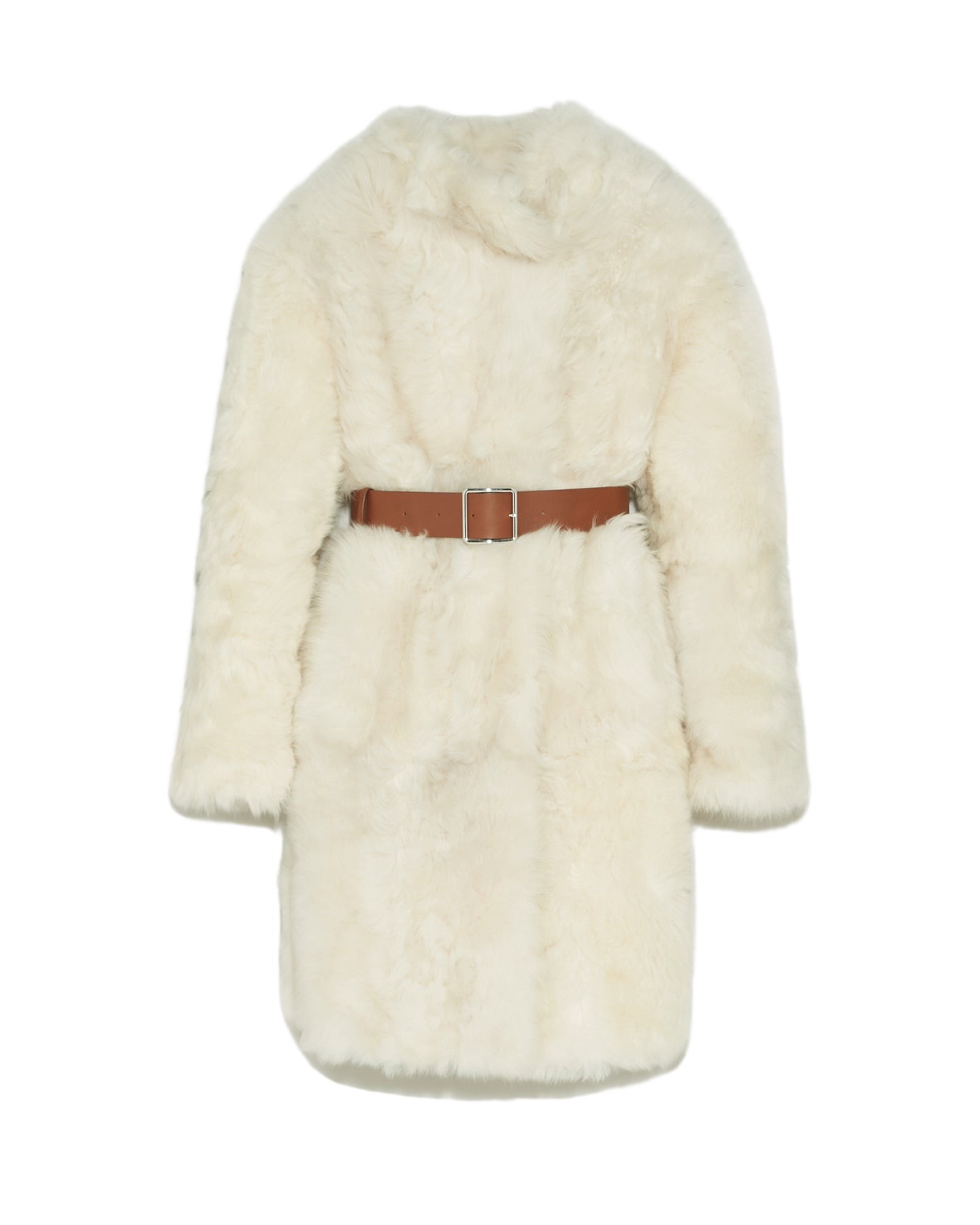 Yves Salomon Reversible Belted Coat In Toscana Lambskin 483134 nobg