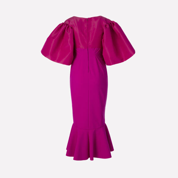 Greta Constantine Laudine Puff Sleeve Dress Laudine Puff Sleeve Dress Clothing Canadian Designer Luxury Shoes 